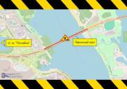 С 19 по 22 июня частично будут ограничивать движение по Северному мосту (схема)
