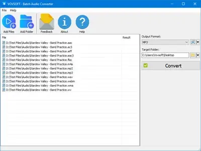 VovSoft Batch Audio Converter 2.0