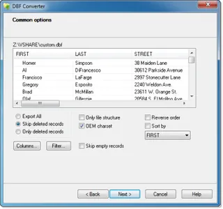DBF Converter 7.85