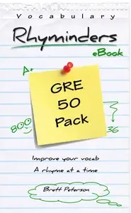 GRE Vocabulary Word Rhyminders 50 Rhyme Pack