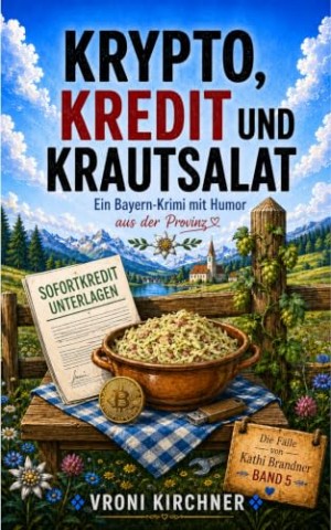 Cover: Kirchner, Vroni - Krypto, Kredit und Krautsalat: Ein Bayern-Krimi mit Humor aus der Provinz (Die F&auml;lle von Kathi Brandner 5)