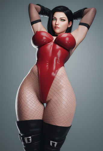 OF_Productions - Kemono - Red Leotard Futa