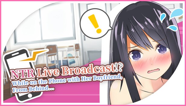 HalftoneDot, BokiBoki Game - NTR Live Broadcast!? While on Phone with Her Boyfriend, From Behind... Ver.1.00 Final Steam