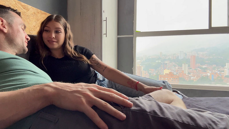 Cute Latina Girl Next Door Invites White Guy Into Her Apartment Andres XXX Acosta (Onlyfans) FullHD 1080p