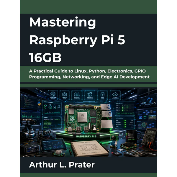 Mastering Raspberry Pi 5 16GB: A Practical Guide to Linux, Python, Electronics, GPIO Programming, Networking, and Edge AI Development
