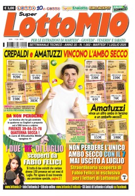 Lottomio di Martedi N.1002 - 07 Luglio 2026