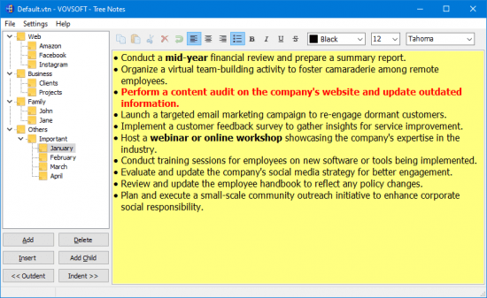 VovSoft Tree Notes 3.1