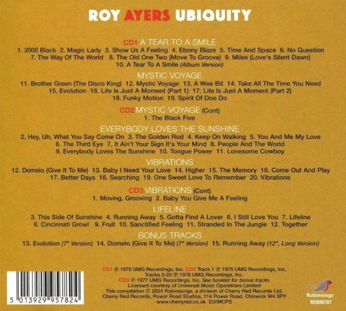 Roy Ayers Ubiquity - Five Classic Albums (2024) 3CD