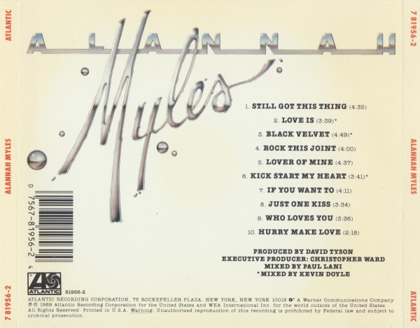 Alannah Myles - Alannah Myles (1989) (Lossless + mp3)
