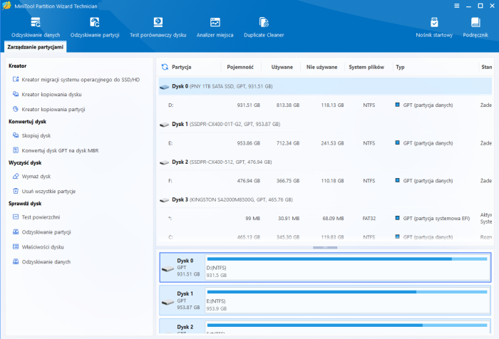 MiniTool Partition Wizard Technician 13.9 (x64) + SPOLSZCZENIE + WinPE