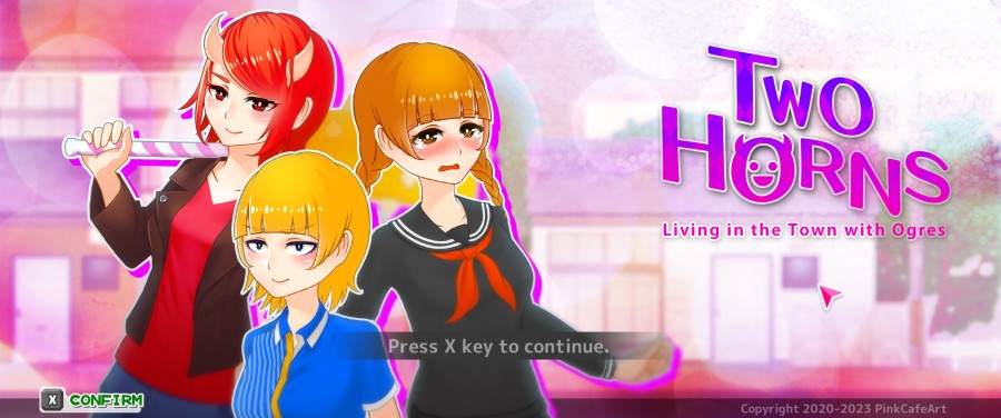 Pink Cafe Art - Two Horns – Living in the Town with Ogres Ver.1.31 Final English RJ325583