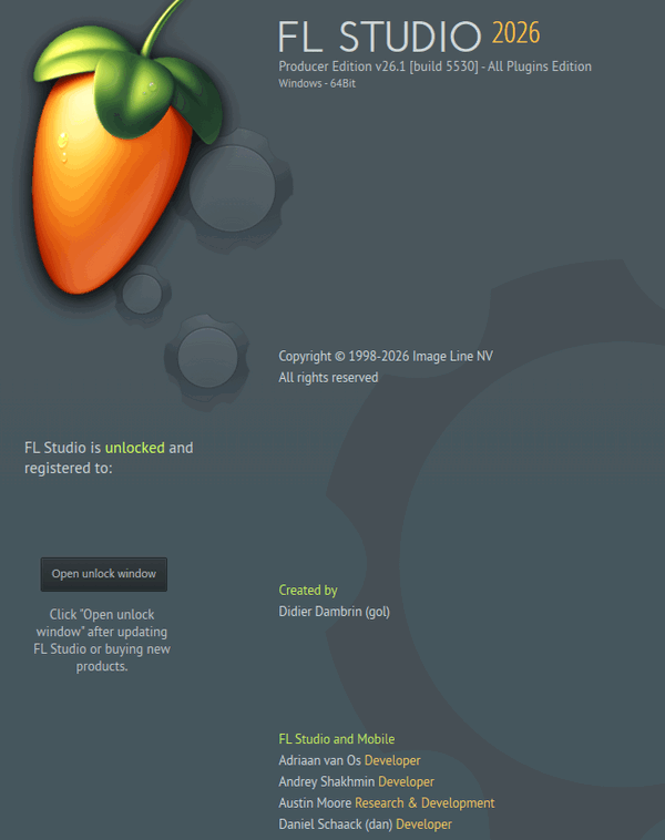 FL Studio Producer Edition v26.1.0.5530 All Plugins Edition